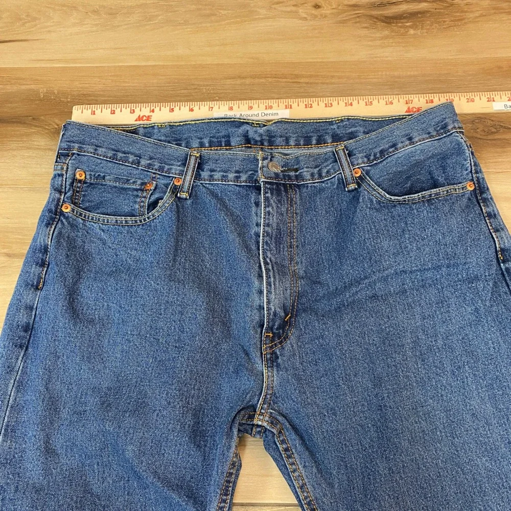 Levi's 505 Regular Fit Straight Leg Jeans Men's W40 L30 Blue Denim